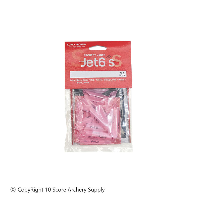 Jet6 S Vane 1.75" (Pink) - 10 Score Archery Supply