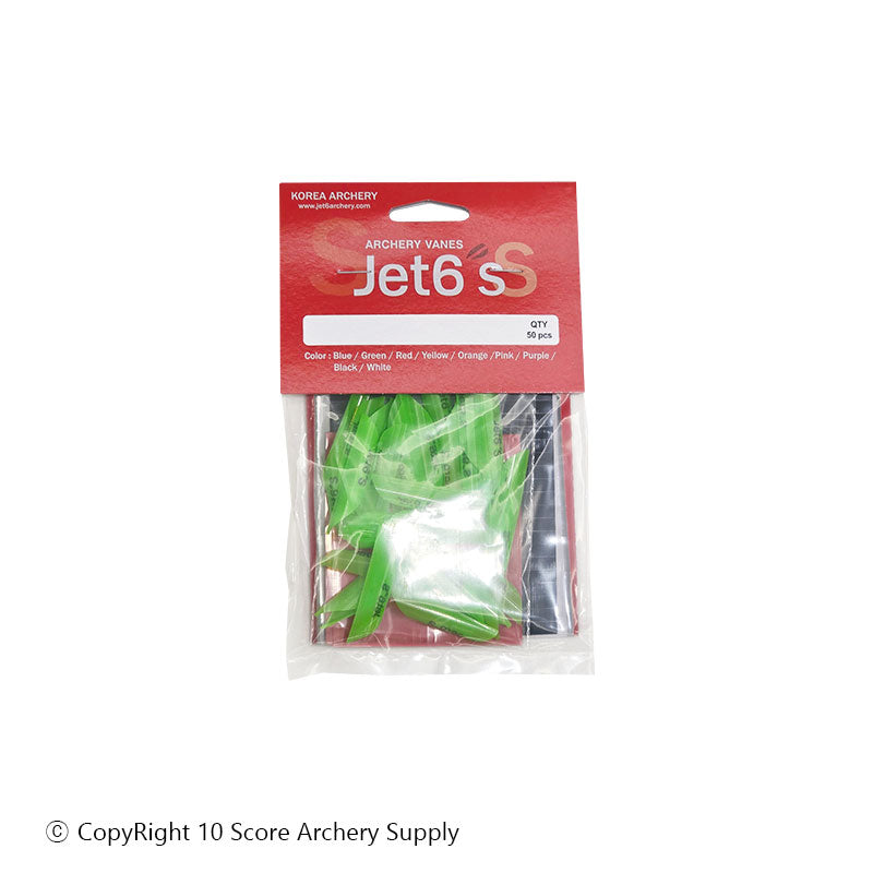Jet6 S Vane 1.75" (Green) - 10 Score Archery Supply