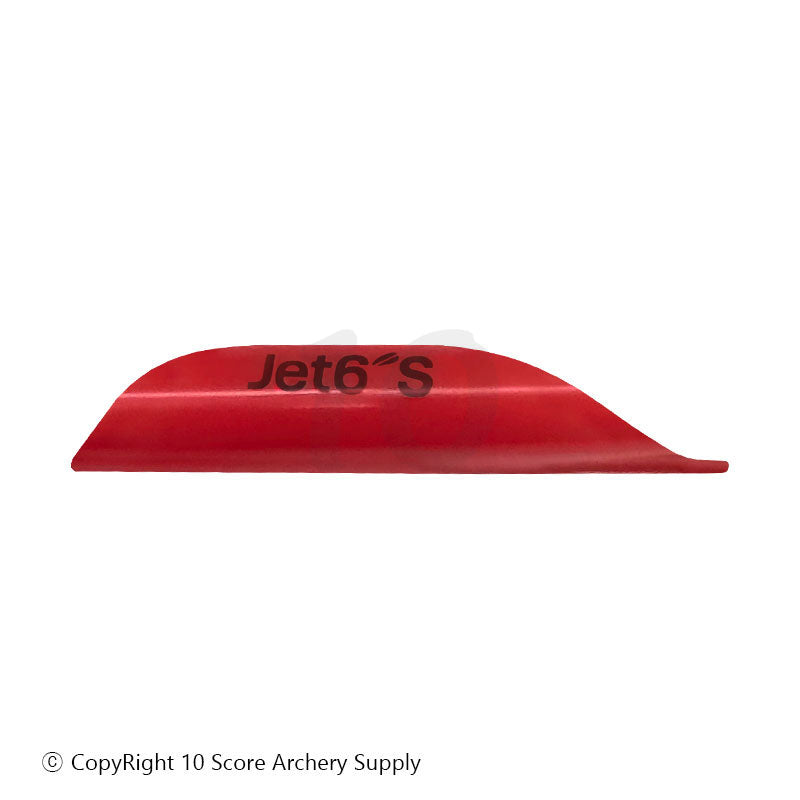 Jet6 S Vane 1.75" (Red) - 10 Score Archery Supply