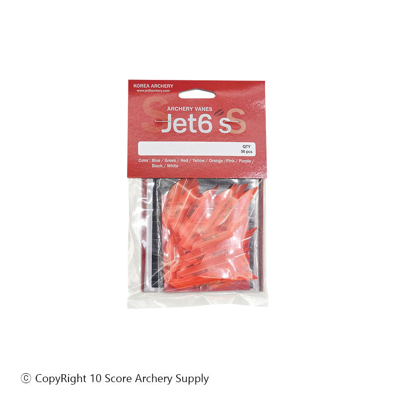 Jet6 S Vane 1.75" (Orange) - 10 Score Archery Supply
