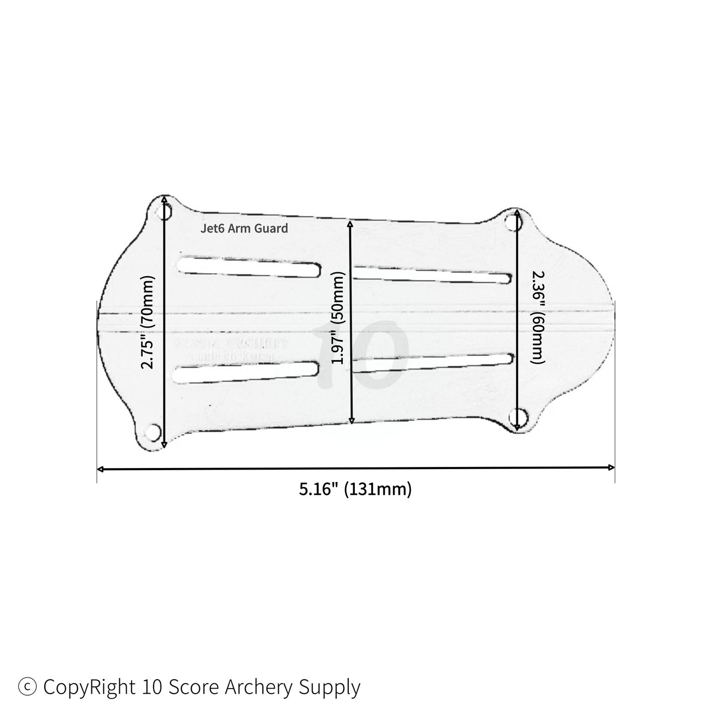 Jet6 Arm Guard Size Chart