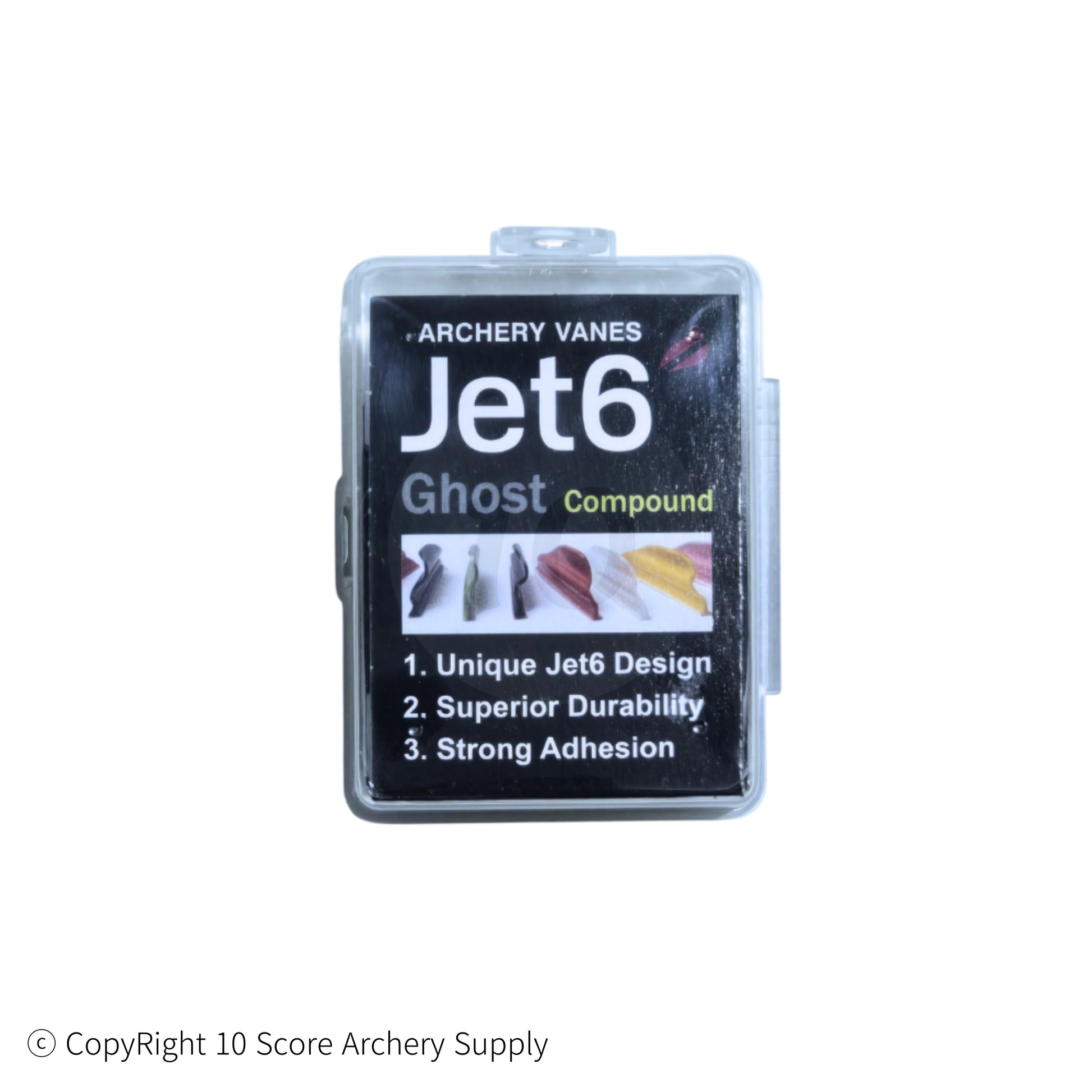 Jet6 Ghost vanes 1.88" (White) - 10 Score Archery Supply