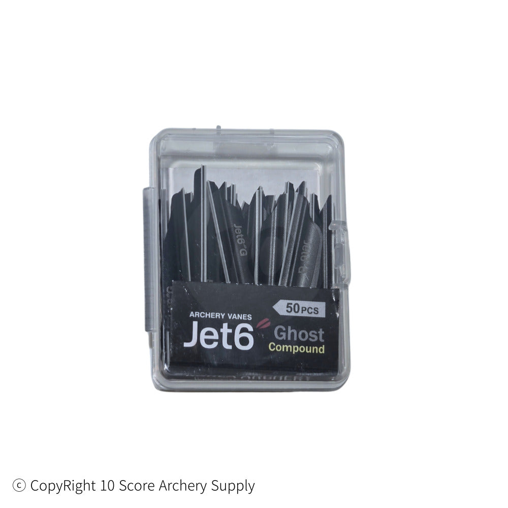 Jet6 Ghost vanes 1.88" (Black) - 10 Score Archery Supply