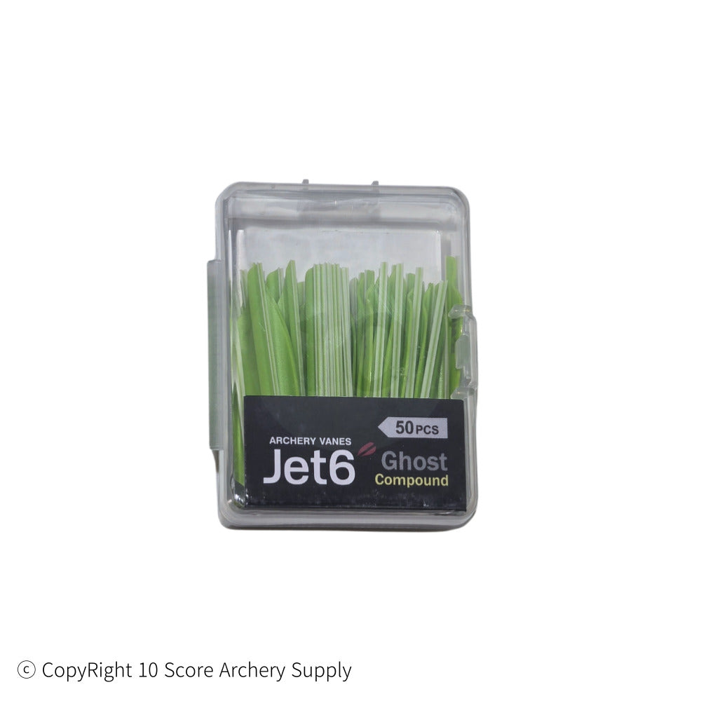 Jet6 Ghost vanes 1.88" (Green) - 10 Score Archery Supply