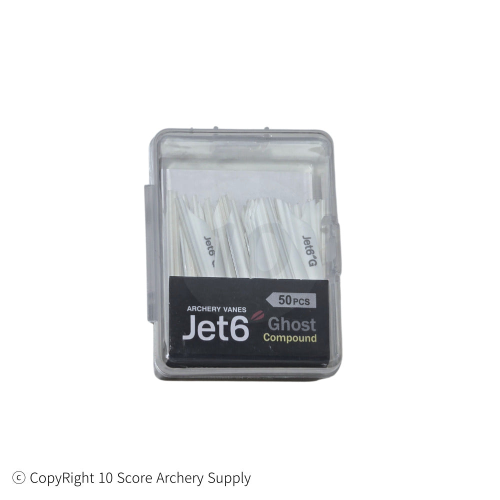 Jet6 Ghost vanes 1.88" (White) - 10 Score Archery Supply