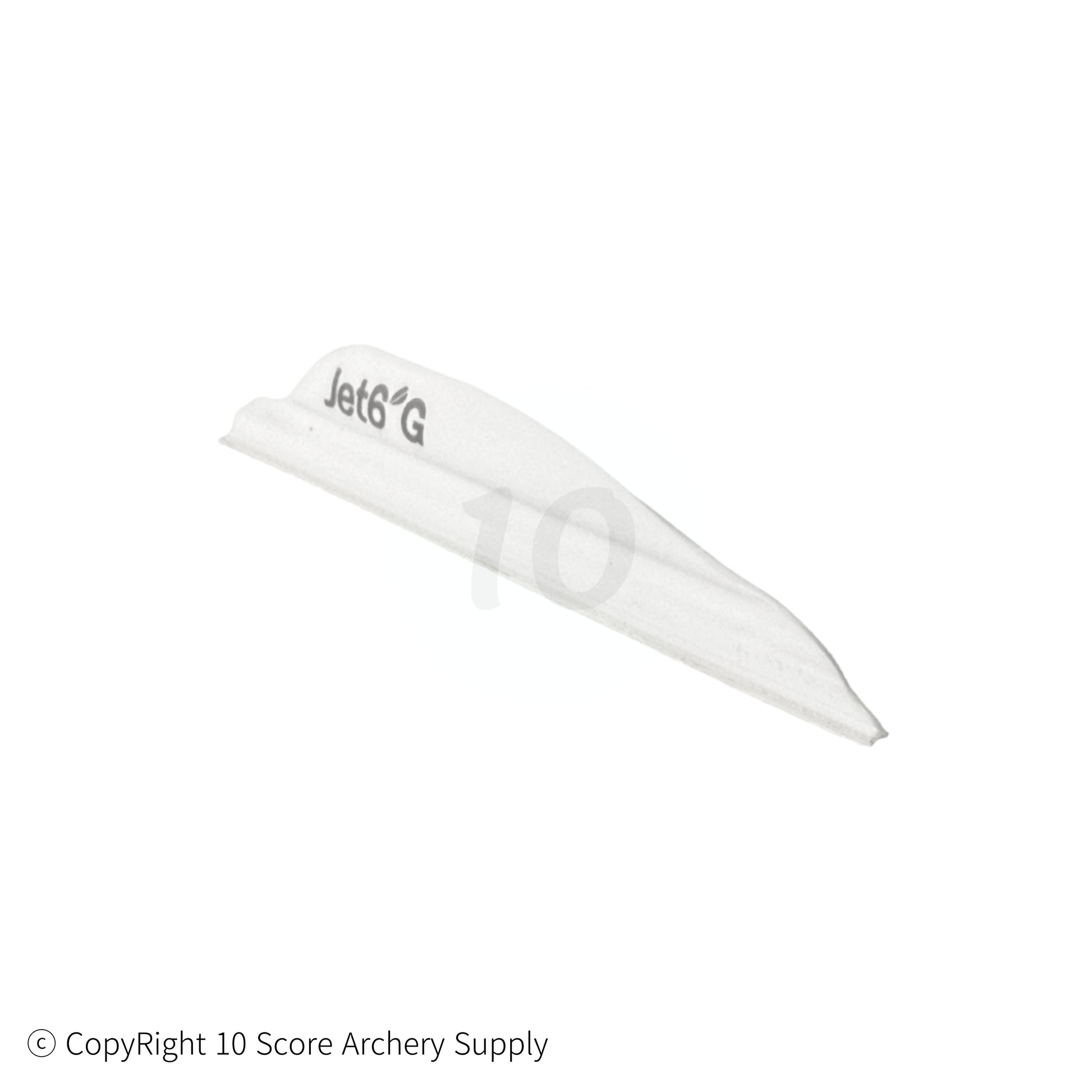 Jet6 Ghost vanes 1.88" (White) - 10 Score Archery Supply