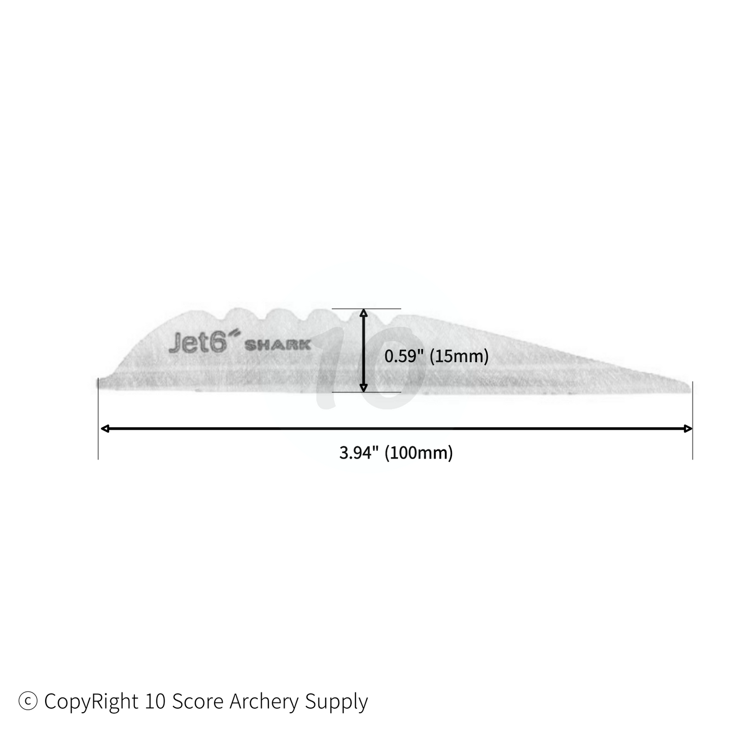 Jet6 Shark Vane Size Chart