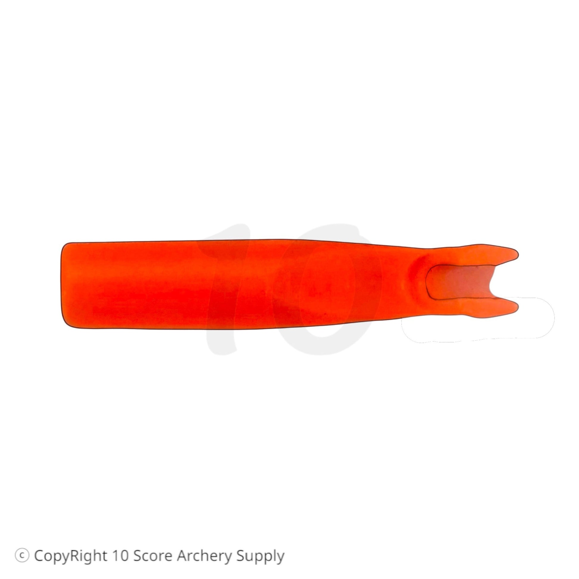 10 Score Archery Supply orange Beiter 5.48/1 asymmetric out nock for X10 shafts, glueless installation