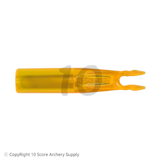10 Score Archery Supply yellow asymmetric Beiter Out Nock 4.92/1 for archery arrows.