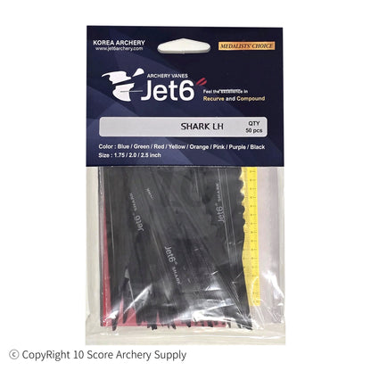 Jet6" Shark Vane 4.00" (Negro) 