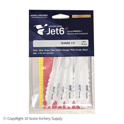 Jet6 Shark Vane 4.00" (White)