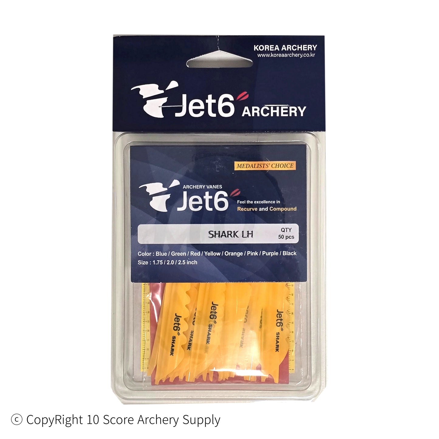 Jet6 Shark Vane 4.00" (Yellow)