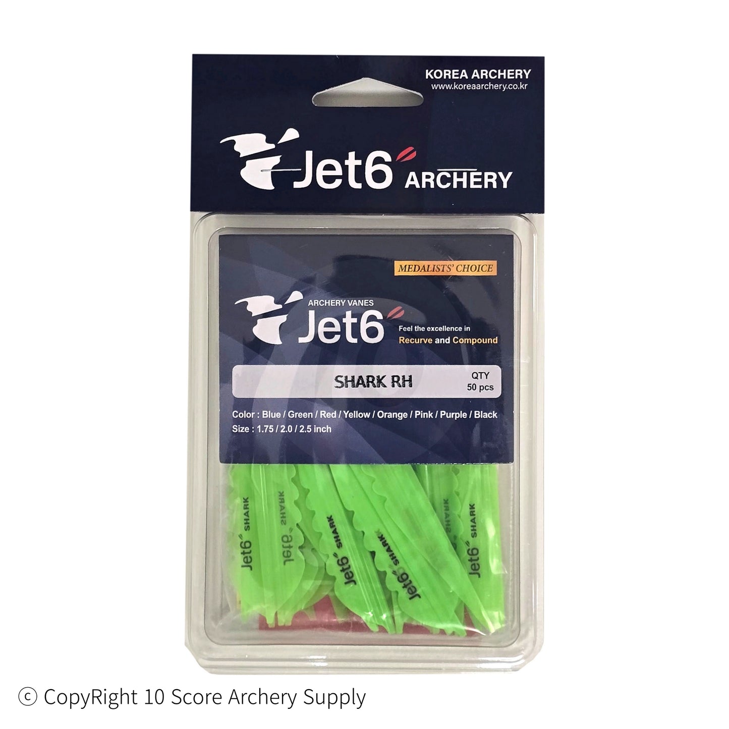 Jet6 Shark Vane 4.00" (Green)