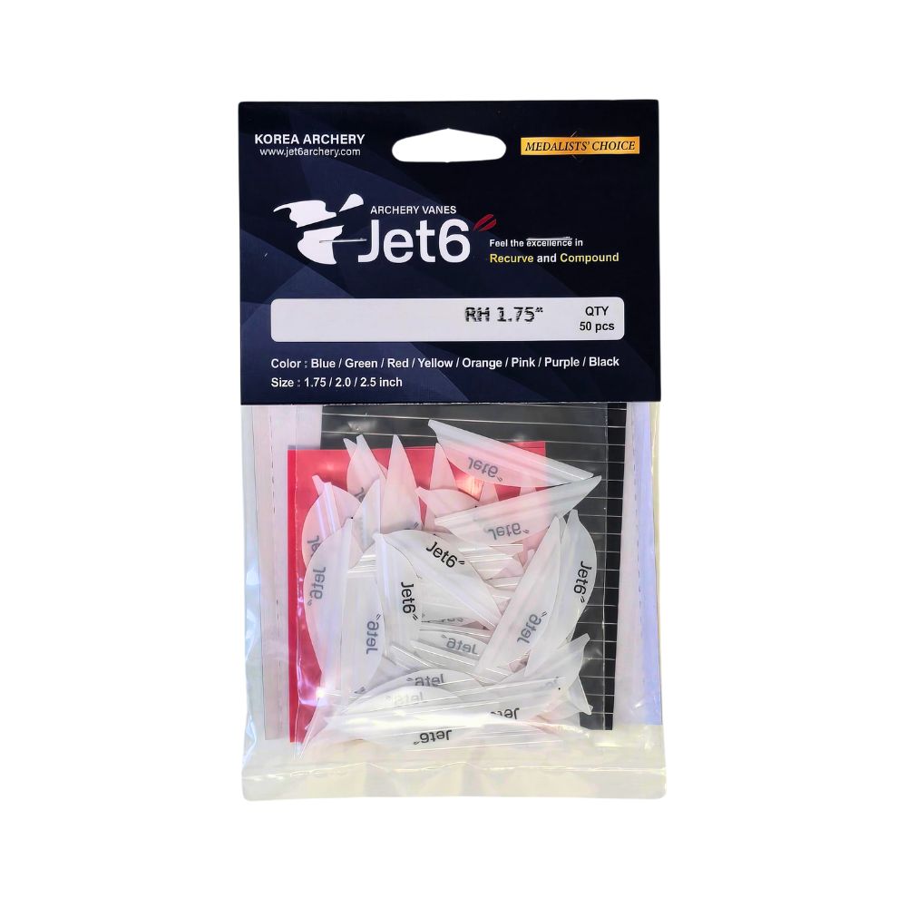 Jet6 Spin Vane (White) - 10 Score Archery Supply