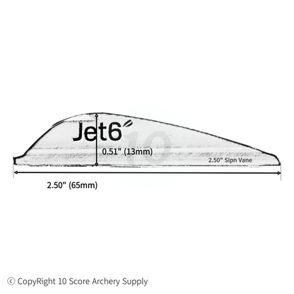 Jet6 Spin Vane 2.50inch Size Chart